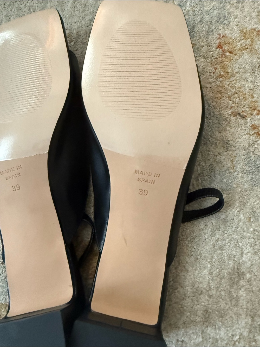 ㅤꨄ︎ NWOT Angel Alarcon black Square-Toe Slingback Heels - handmade in Spain - Picture 6 of 7